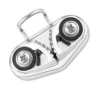 Oshhni Taquet de Fixation pour Cordage avec Anneaux de Guidage, Multifonctionnel et léger, en Acier Inoxydable, pour Kayak et Navigation de Plaisance.