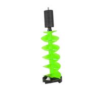 Oshhni Tarière à glace électrique en alliage d'aluminium à coupe rapide, accessoires de pêche sur glace pour la pêche en rivière, 75 Cm Vert