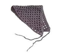 Oshhni Têtes en têtes de coffre à coupsages coffrets de décoration photo accessoires de cheveux Triangle multifonctionnel Bandana Bandana, Gris