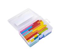 Oshhni Tiges Numériques En Bois, Bâtons D'éducation, Tiges de Numéro de Mathématiques, Matériel D'apprentissage Précoce En Mathématiques pour Les Filles, Enf, 74 pièces