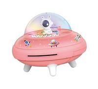 Oshhni Tirelire de vaisseau spatial, petite banque d'épargne ATM, jouets cadeaux de noël, décoration de chambre d'enfants, jouets pour garçons et filles,
