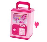 Oshhni Tirelire légère et décorative pour la maison, jouet éducatif multifonctionnel de grande capacité, Rose Rouge