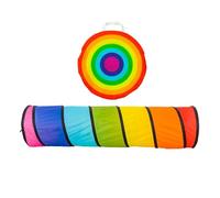 Oshhni Tunnel de jeu pour enfants, tunnel pour chiens, tente portative de jeu d'aire de jeux, tente tunnel pour enfants pour chien chat, garçons filles, avec sac fourre-tout