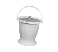 Oshhni Urinoir de nuit, bouteille d'urinoir avec couvercle, poignée, Pot de chambre pour adultes, femmes, hommes, chambre d'enfant, personnes âgées, Blanc sans anneau