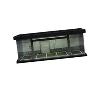 Oshhni Vitrine de garage 1:64, présentoir d'objets de collection avec éclairage, modèle de voiture, vitrine de scène, diorama, parking pour voiture en, Style D