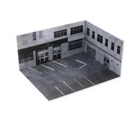 Oshhni Vitrine de présentation pour maquette de voiture 1/64, diorama pour scène de voiture de sport à monter soi-même, présentoir de maquettes de véhicules,