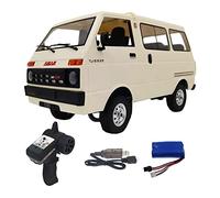 Oshhni Voiture Télécommandée RC Camion Simulation Plastique Véhicule Rear Drive Structure Moteur Puissant Adaptée pour Enfants Garçons Jeux Cadeaux, 1x Batterie