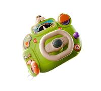 Oshhni Volant pour enfants pour conducteur de poussette, activité amusante avec son et lumière, jeu de simulation pour berceau interactif, jouet pour enfants, Vert