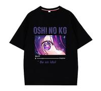 Oshi No KO T-Shirt AI Hoshino T-Shirt Animé Hoshino T-Shirt à Manches Courtes Casual Basic T-Shirt pour Hommes Femmes