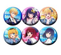 Oshi Noko Tinplate Badge, Badge Figurine Anime 6 Pièces, 75MM Oshi Noko Sac Pins Cosplay Accessoires De Costume