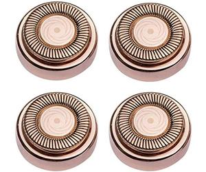 Oshide 4 PCS Têtes de rechange pour le visage Remover cheveux Rosy Gold Flawless Remplacement des lames pour une bonne finition et bien toucher