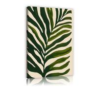 OSHIONARTE Art mural abstrait inspiré de Matisse peinture murale moderne en toile de palmier Forêt estampes d’art botanique tropical vert forêt pour la décoration du salon 30x45cm Cadre intérieur