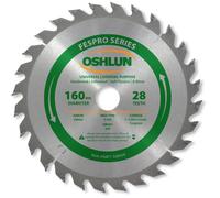 Oshlun Fespro General Purpose ATB Lame de scie avec Tonnelle de 20 mm pour Festool TS 55 EQ et ATF 55 E, SBFT-160028