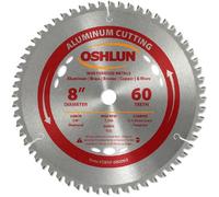 Oshlun SBNF-080060 8-Inch 60 Tooth TCG Saw Blade with 5/8-Inch Arbor (Diamond Knockout) for Aluminum and Non Ferrous Metals