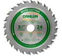 Oshlun SBW-054024 Lame de scie à usage général ATB 24 dents avec arbre de 20 mm (bagues 10 mm)