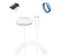 Oshmirian Chargeur pour Google Fitbit Air, câble de charge magnétique USB-A avec adaptateur de type C, adaptateur de rechange de charge rapide pour la maison, le bureau, les voyages (blanc)