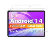 Oshmirian Lot de 2 films protecteurs d'écran pour tablette FIEKVE JF1001 2025 10,1" - Verre trempé, dureté 9H, anti-rayures, sans bulles, HD transparent, installation facile