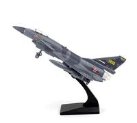 OSHYRSPV Pour modèle d'avion en alliage J-10 J-20 véhicule militaire son et lumière à tirer vers l'arrière miniature en métal collection cadeau garçon (J10 gris)