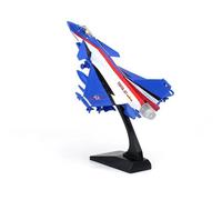OSHYRSPV Pour modèles d'avion en alliage J-10 J-20, véhicule militaire avec son et lumière, miniature de chasse en métal amovible, cadeau de collection pour enfant (J10 Blue)