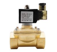 OSHZIKJII Électrovanne pneumatique électrique en Laiton G3/8" à G2, normalement fermée, 220 V CA, 12 V CC, 24 V CA, 0 à 1,0 Mpa, IP65(1-1/4")