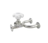 OSHZIKJII Vanne à Membrane 3 Voies en U à Triple Serrage 19/25/32/38 mm x 1,5 po, Acier Inoxydable 316L(19-19-19mm)