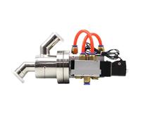 OSHZIKJII Vanne d'angle à clapet pneumatique coudée en Y KF16 KF25 KF40 KF50, extrémité de Serrage à Vide en Acier Inoxydable SUS304(Y-Shape_KF-16)