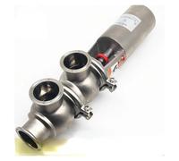 OSHZIKJII Vanne d'inversion pneumatique à Trois Pinces en Acier Inoxydable 304, 1,5", 2", 2,5".(F Type,38MM K50.5MM_Other)