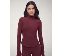 OSIA OSIA Burgundy Red Cinched Zip Through Jacket