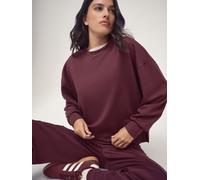 OSIA OSIA Burgundy Red Modal Crew Neck Sweatshirt
