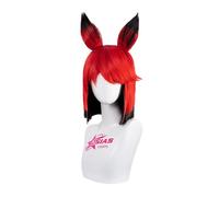 OSIAS Alastor Perruque Rouge Mélangée avec Noir, Cheveux Synthétiques Résistants à la Chaleur