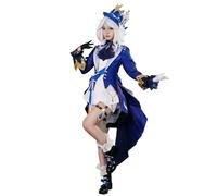 OSIAS Ensemble de costume Cosplay Furina Forme Blanche de Genshin Impact(XL)