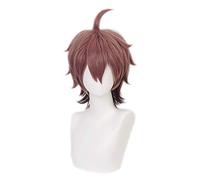 OSIAS Perruque Cosplay Anime, avec Chapeau de Perruque Gratuit, pour Halloween, Fête, Carnaval, Vie Nocturne, Concerts, Mariages(Naegi Makoto)
