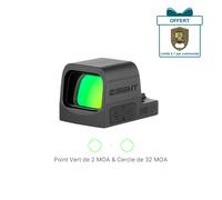Osight SE | Optique ferme Empreinte RMSc Point Vert 6 MOA Point Rouge Multi-rticules pile bouton CR1620