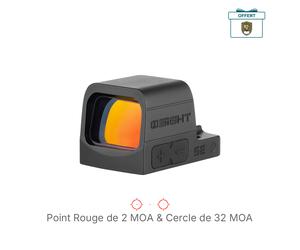 Osight SE | Viseur fermée Empreinte RMSc Point Vert 6 MOA Point Rouge Multi-réticules pile bouton CR1620
