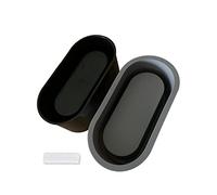 Osilifen Grand moule ovale en silicone - 17,8 x 8,3 cm (L x H) - Modèle en silicone pour pots de fleurs en béton - Pour plantes succulentes - Modèle en béton