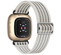 Osinaga Bracelet en Nylon Tissé Respirant Compatible avec Fitbit Versa 4/3, Sense 2 - Bracelet Sportif à Séchage Rapide