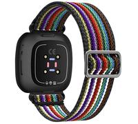 Osinaga Compatible avec Fitbit Versa 4, Bracelet en Nylon Tissé Respirant pour Fitbit Versa 4/Fitbit Versa 3/Fitbit Sense 2/Fitbit Sense 2, Bracelet Sportif Respirant à Séchage Rapide