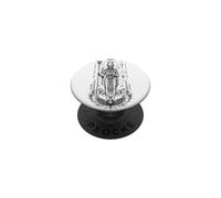 Osiris Afterlife King Ancient Egyptian Monochrome Mythe Art PopSockets PopGrip Adhésif