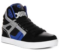 OSIRIS Clone Lacet Eva Vulcan Semelle Hommes Baskets en Noir Bleu UK 6 - 12