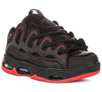 Osiris D3 2001 Chunky Sole Lace Up Skate Homme Trainer En Noir Rouge EU 41-46