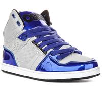 Osiris Nyc 83 CLK Soutenu Talon Mi Haut à Lacets Baskets Hommes en Bleu 6 - 11