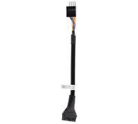osiuujkw Adaptateur USB 0 Femelle 20 Broches : connecte Facilement Les périphériques USB 0 à 9 Broches pour Une efficacité de Transfert de données améliorée. Châssis Conversion 3. pour