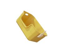osiuujkw Bac à litière Semi-fermé pour Chatons, offrant Une Construction Durable et Une Grande efficacité pour Les propriétaires d'animaux, Jaune, 50 x 35 x 22 cm