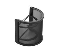 osiuujkw Bonnette Anti-Vent Portable pour Microphone, en Forme de U, Indispensable pour Un Son Clair et des enregistrements de qualité Professionnelle. Grille, Noir sans Coton, 3.15 x 2.95 Pouces