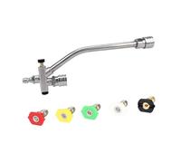 osiuujkw Connecteur de pulvérisateur de Mousse Durable - Accessoire en Acier Inoxydable pour Nettoyeur Haute Pression Accessoire connecteur Double pour pulvérisateur Mousse garantissant Une