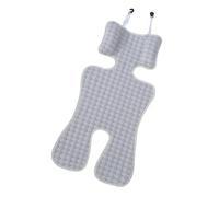 osiuujkw Coussin respirant pour siège auto pour bébé, protège le revêtement du siège auto en été, rafraîchissant, en polyester, gris