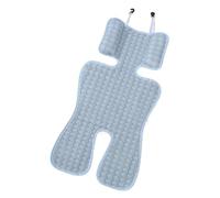 osiuujkw Coussin respirant pour siège auto pour bébé, protège le revêtement du siège auto en été, rafraîchissant, en polyester, bleu + gris