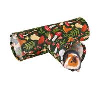 osiuujkw Ensemble Tunnel et Maison pour Cochon d'Inde, adapté pour aux Enfants, Choix d'animaux de Compagnie, Fournitures pour Hamsters en Coton, Maison, Édition d'été