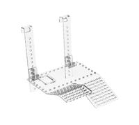 osiuujkw Espace de Vie pour Tortues Comprenant Un Bassin, Une Plateforme pour Aquarium, Un Quai aménagé avec Une Plateforme de Repos en Acrylique Durable et terrasse pour Tortues.