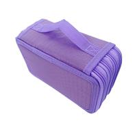 osiuujkw Grande Trousse de Papeterie, 4 boîtes à, Organiseur élégant en Tissu Oxford pour Filles, Pochette, Fournitures Scolaires, Violet